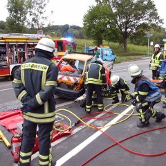 Verkehrsunfall. Bild: Universit&auml;tsstadt T&uuml;bingen