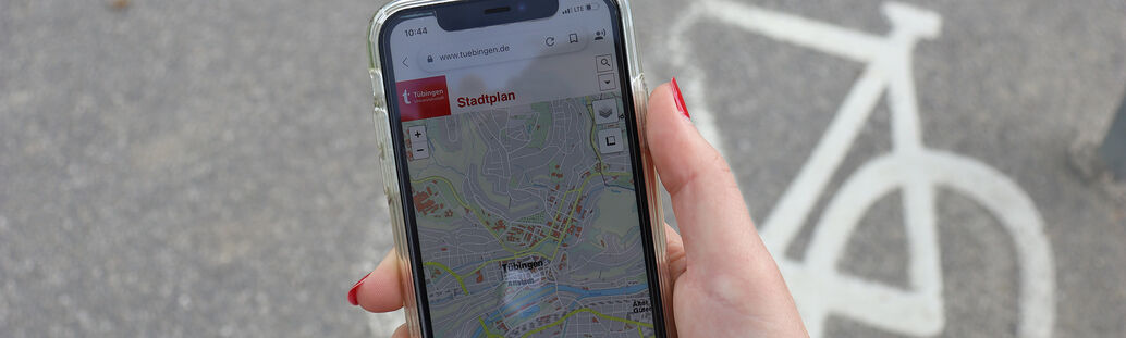 Bild: Radfahrer in T&uuml;bingen