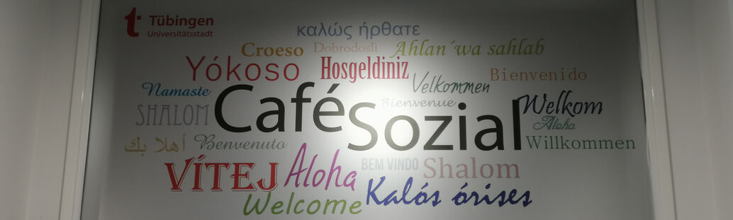 Eingang zum Caf&eacute; Sozial