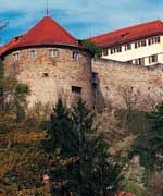 Der Nordostturm des Schlosses Hohent&uuml;bingen