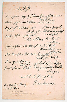 Manuskript von Friedrich H&ouml;lderlin