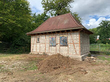 Das Parkwärterhäuschen am Anlagensee