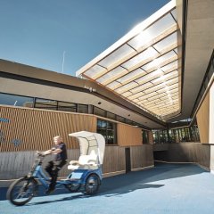 Deutschland, T&uuml;bingen, Ein-Ausfahrt Fahrradparkhaus, 05.09.2023, &copy; Heinz Heiss, Lehenstr. 11, 70180 Stuttgart, +49 1718374371, www.heinzheiss.de