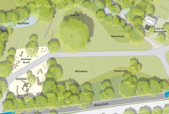 Ausschnitt Anlagenpark S&uuml;dwest