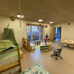 Gruppenraum im neugebauten Kindergarten
Bild: Universit&auml;tsstadt T&uuml;bingen