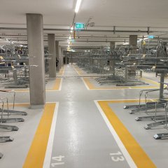 Tiefgarage der Radstation
Bild: Universit&auml;tsstadt T&uuml;bingen