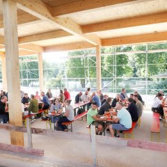 So ist auch der sp&auml;tere Blick aus dem Cafe am See. Bild: Anne Faden