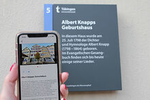 Blick auf die Literaturpfad-App