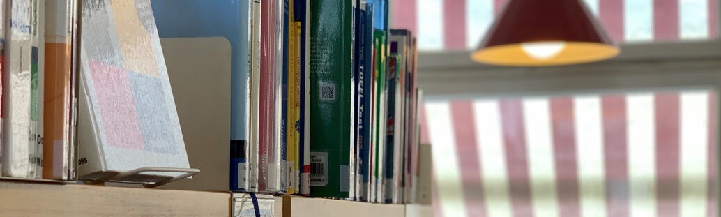 Regal mit B&uuml;chern