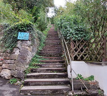 Staffel von der Gartenstra&szlig;e zur Schwabstra&szlig;e