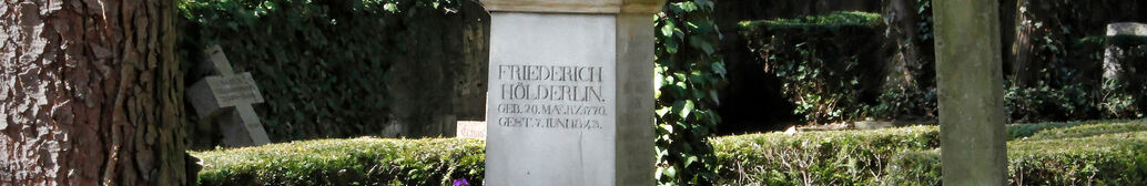 Grab von H&ouml;lderlin auf dem Stadtfriedhof