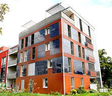 Niedrigenergiehaus im M&uuml;hlenviertel. Bild: Anne Faden
