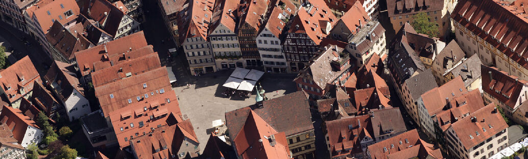 T&uuml;binger Altstadt aus der Vogelperspektive