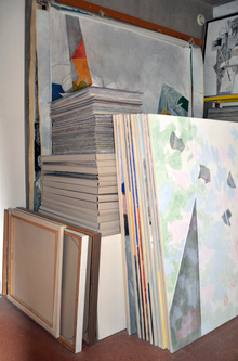 Leinwände. Einblicke ins Atelier